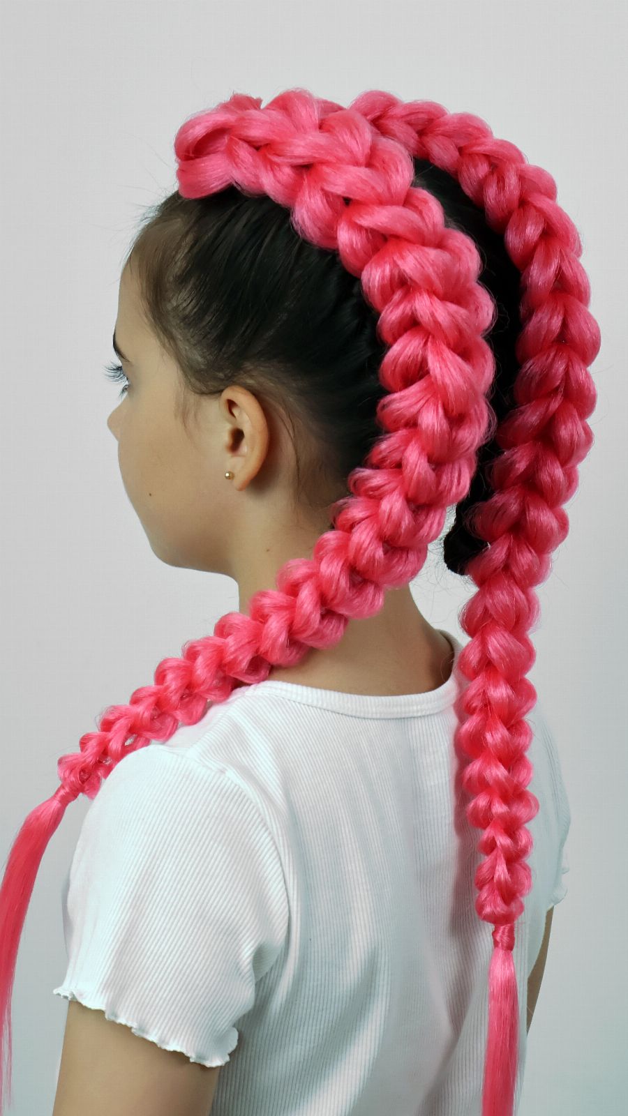 3D Braids with Synthetic Hair