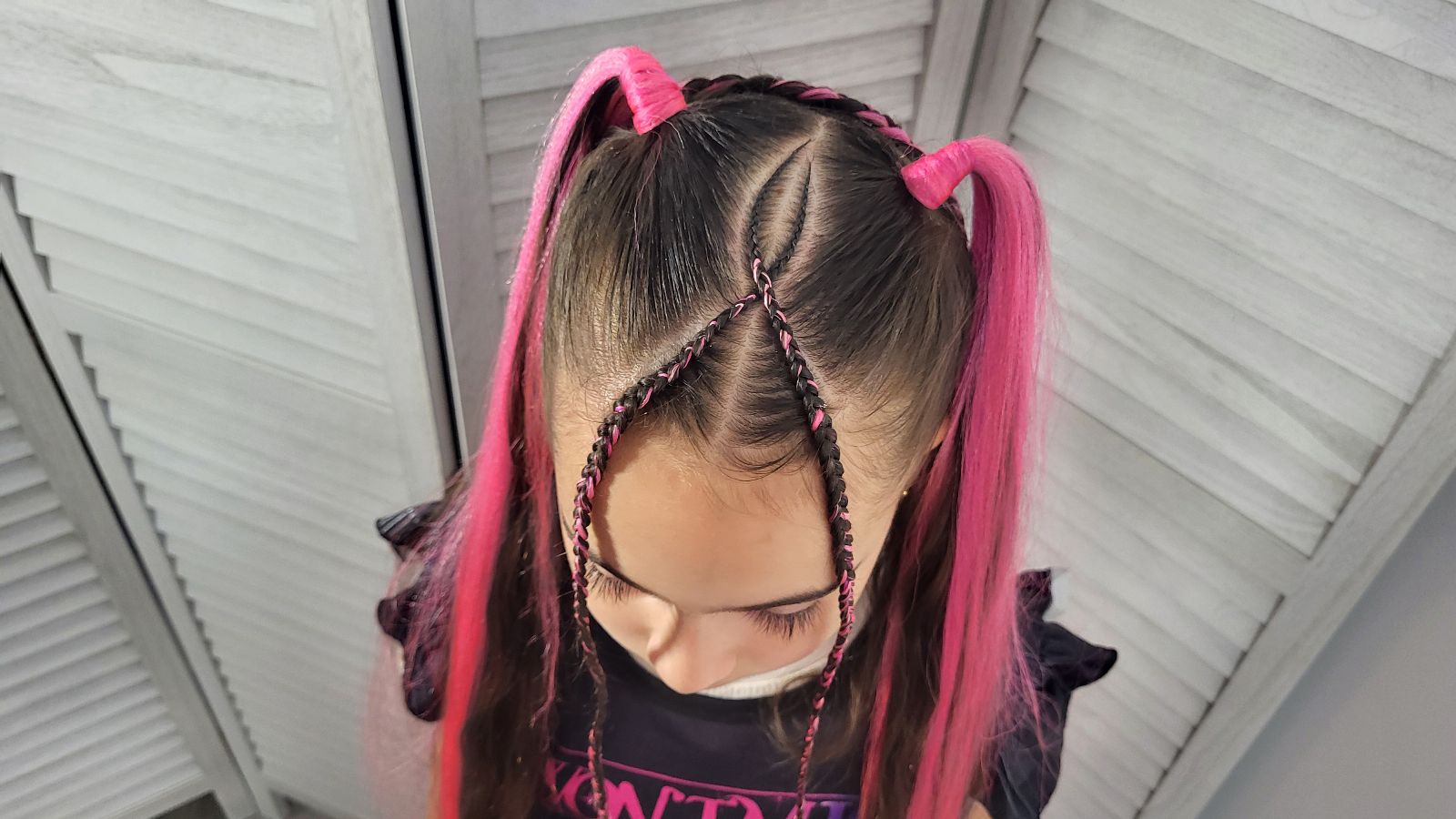 Accent Braids with Pigtails