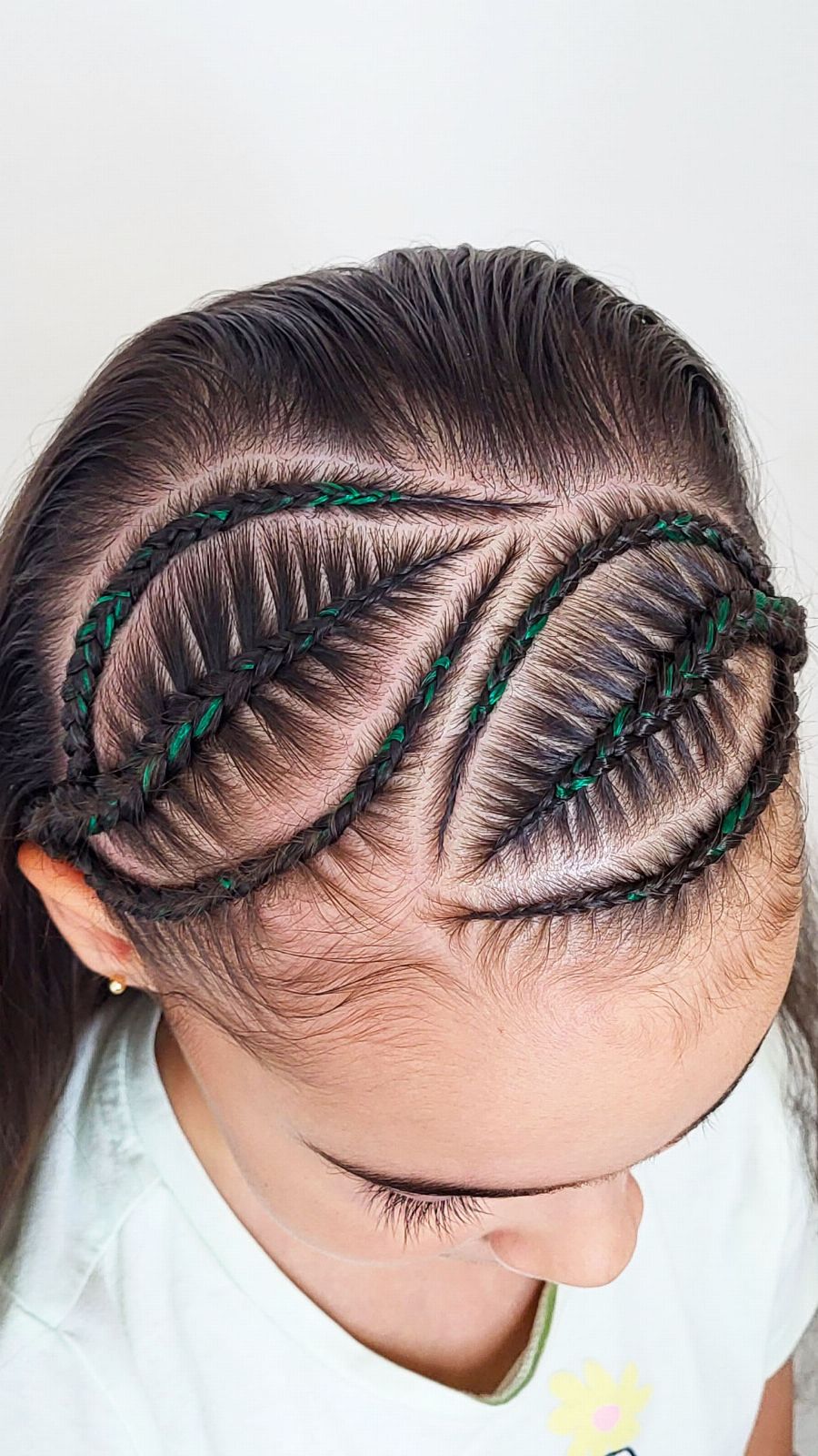 Braided Headband with Leaf Design