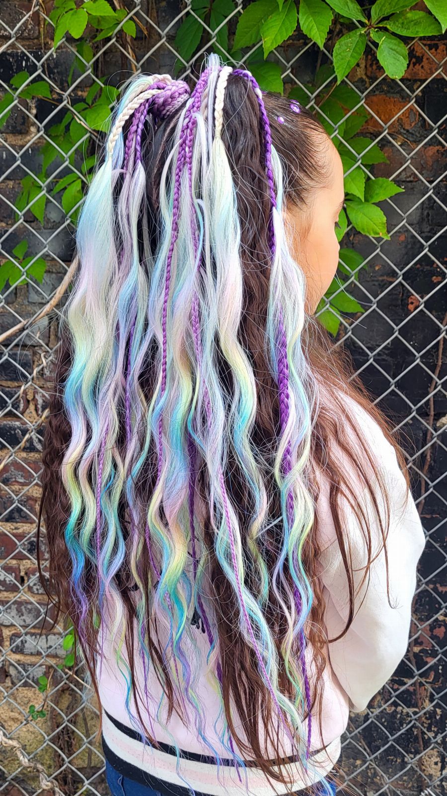 Curly Braided Ponytail Extensions