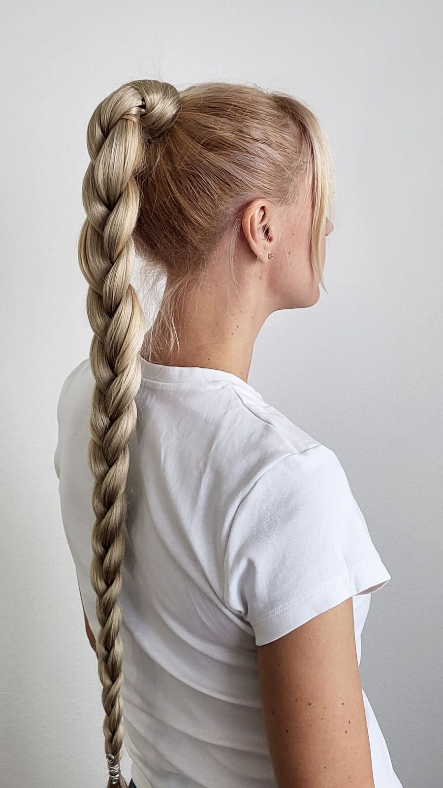 High Braided Ponytail