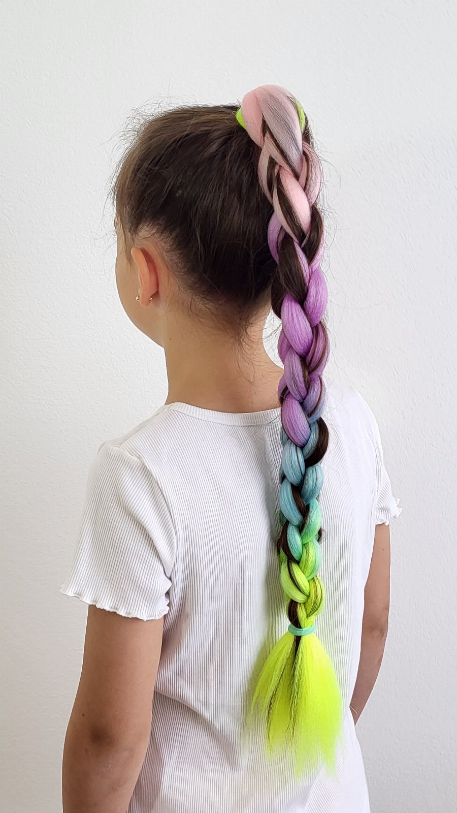 Chain Braids with Braiding Hair