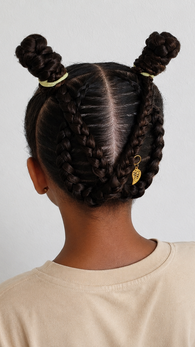 Criss-Cross Cornrows Braids