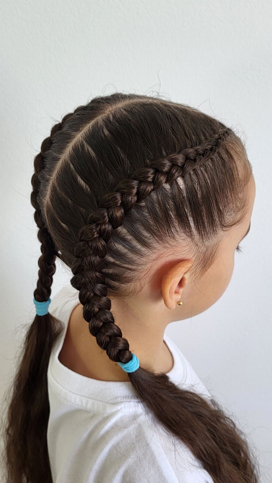 Dutch Braids on Natural Hair