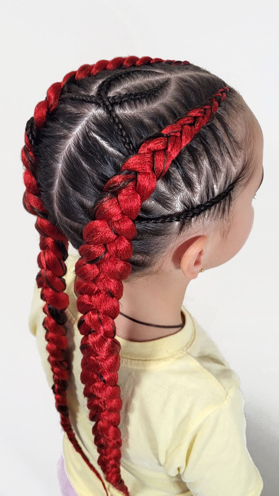Festival Braids with a Decorative Pattern