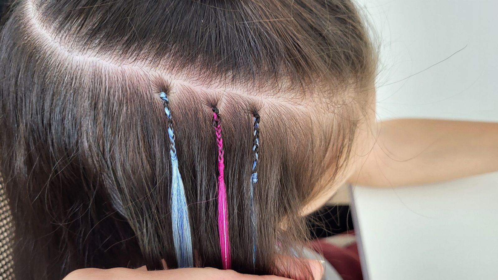 Micro Braid Hair Extension Process