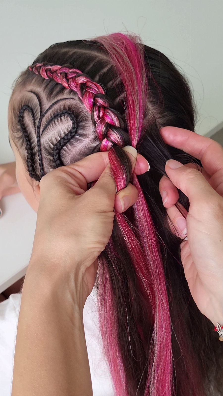 Side Butterfly Braid Design — in use