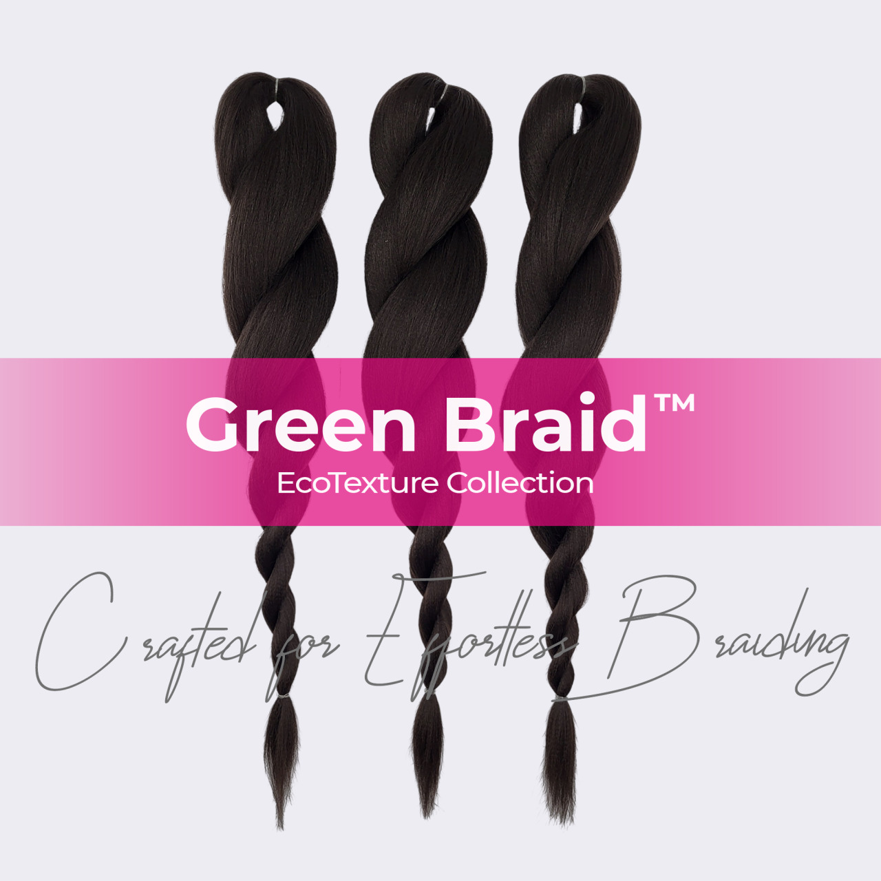 Premium Pre-Stretched Braiding Hair, Dark Brown, 28 in, 10.5 oz
