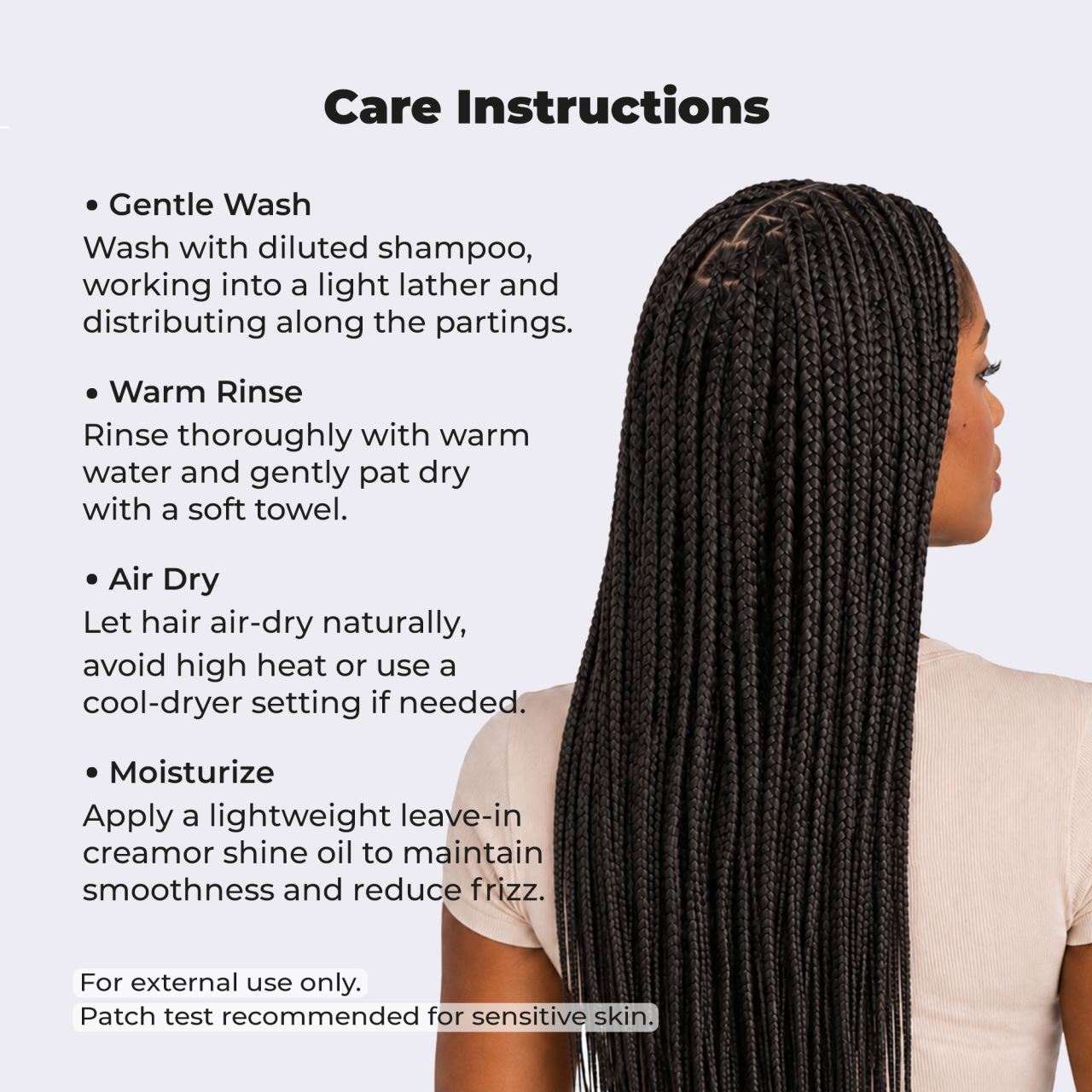 Dark Brown Pre-Stretched Braiding Hair, 28 in (10.5 oz) — in the pack