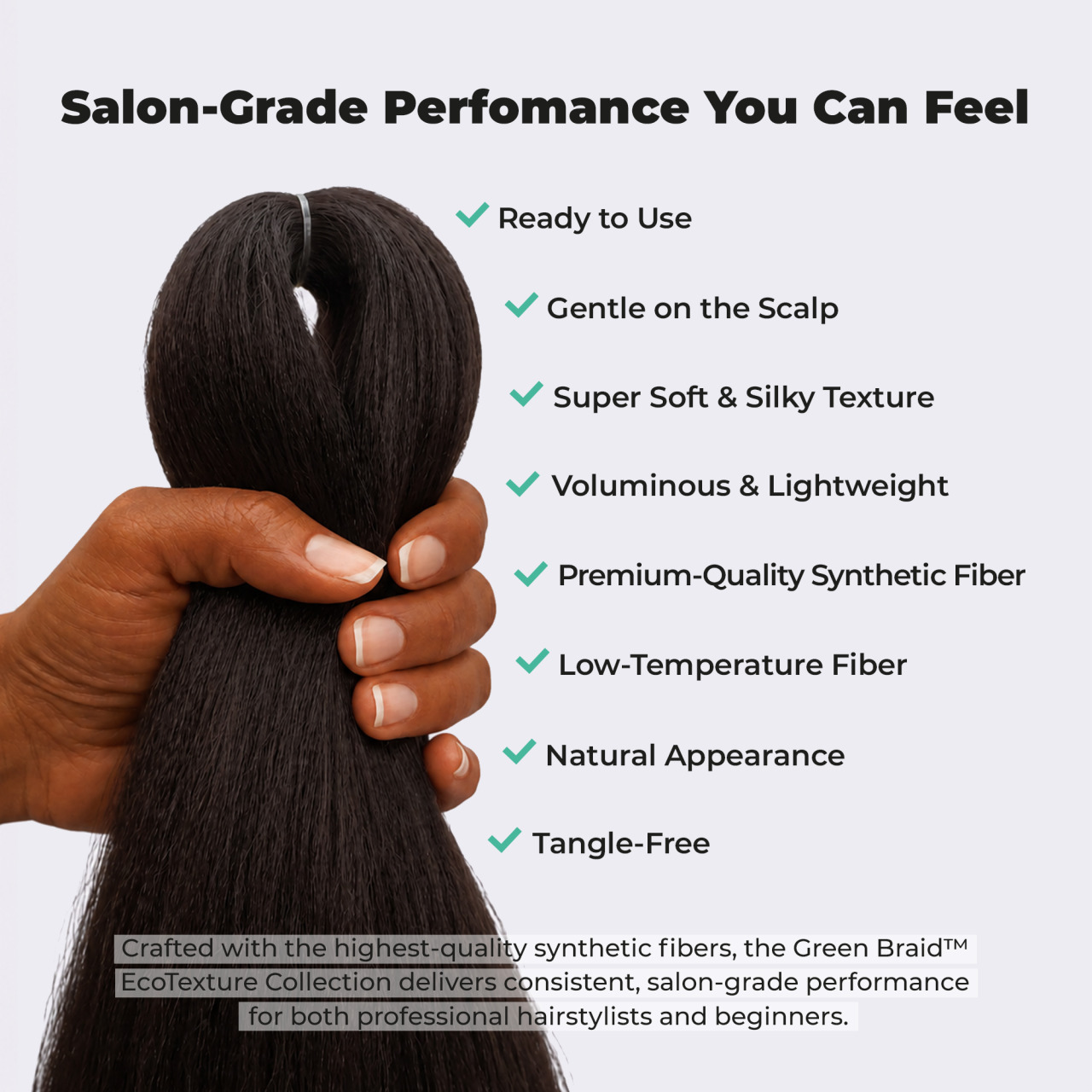 Premium Pre-Stretched Braiding Hair, Dark Brown, 28 in, 10.5 oz