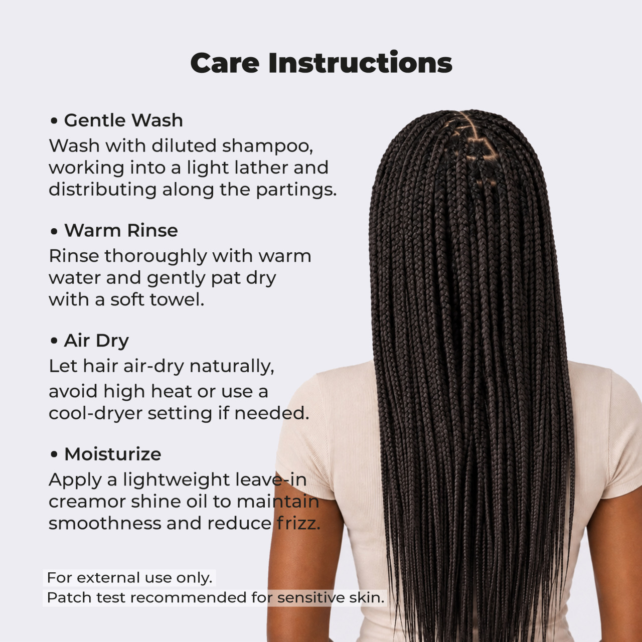 Premium Pre-Stretched Braiding Hair, Dark Brown, 28 in, 10.5 oz