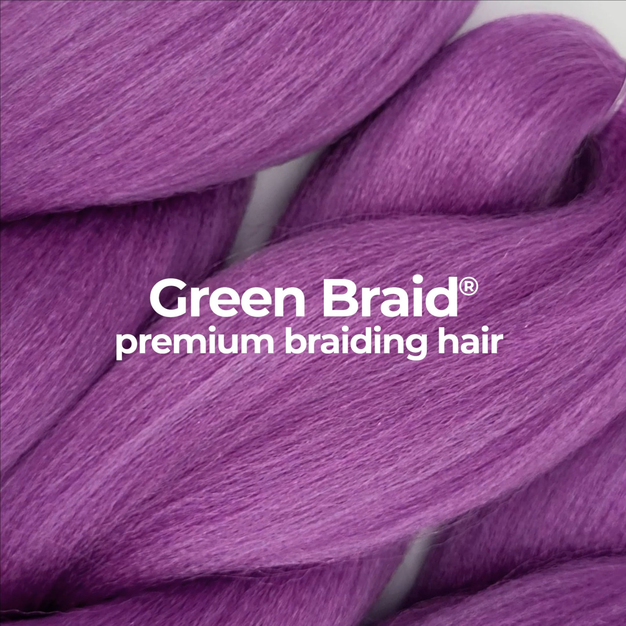 Premium Purple Pre-Stretched Braiding Hair, 28 in (10.5 oz) — close-up