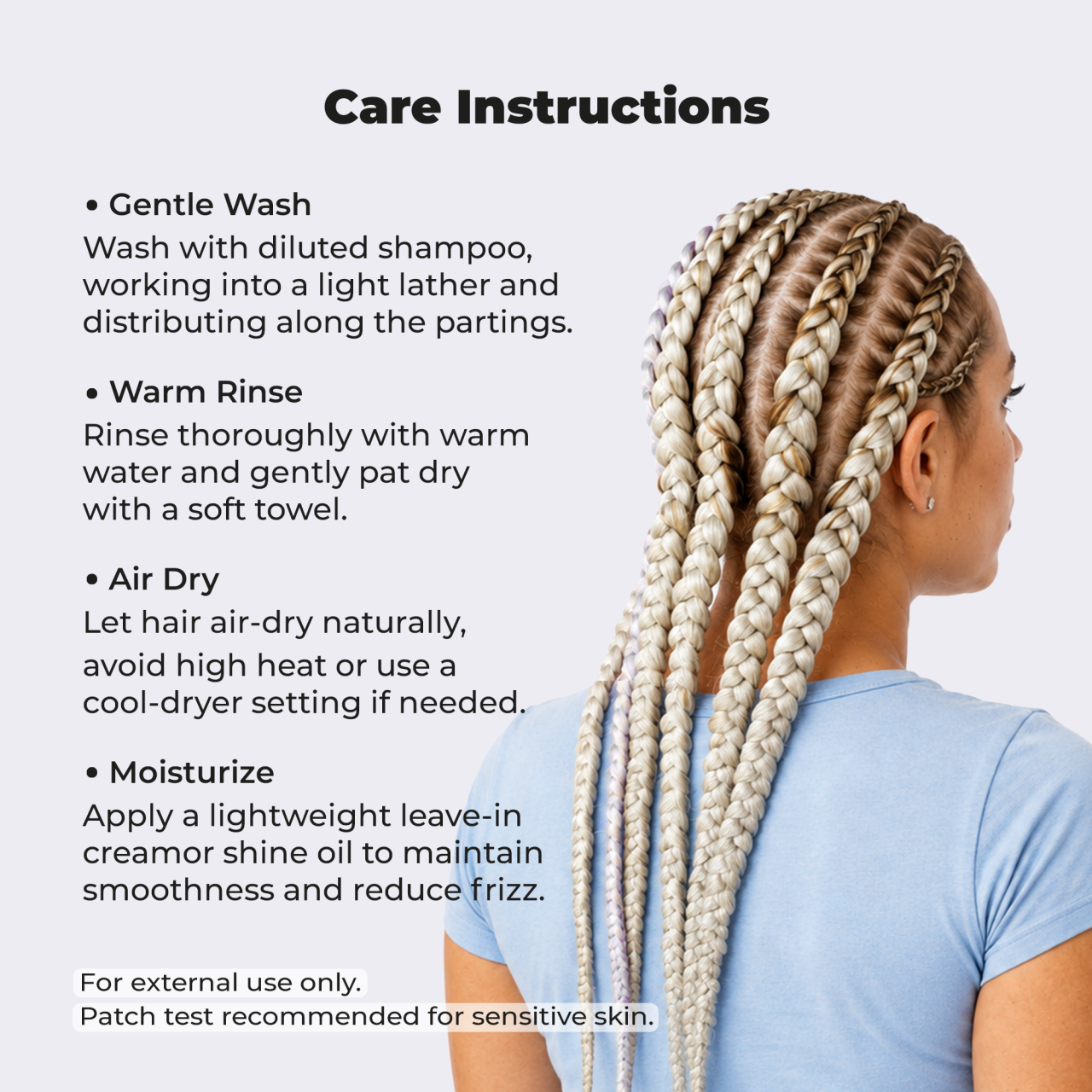 Platinum Blonde Pre-Stretched Braiding Hair, 28 in (10.5 oz) — in the pack