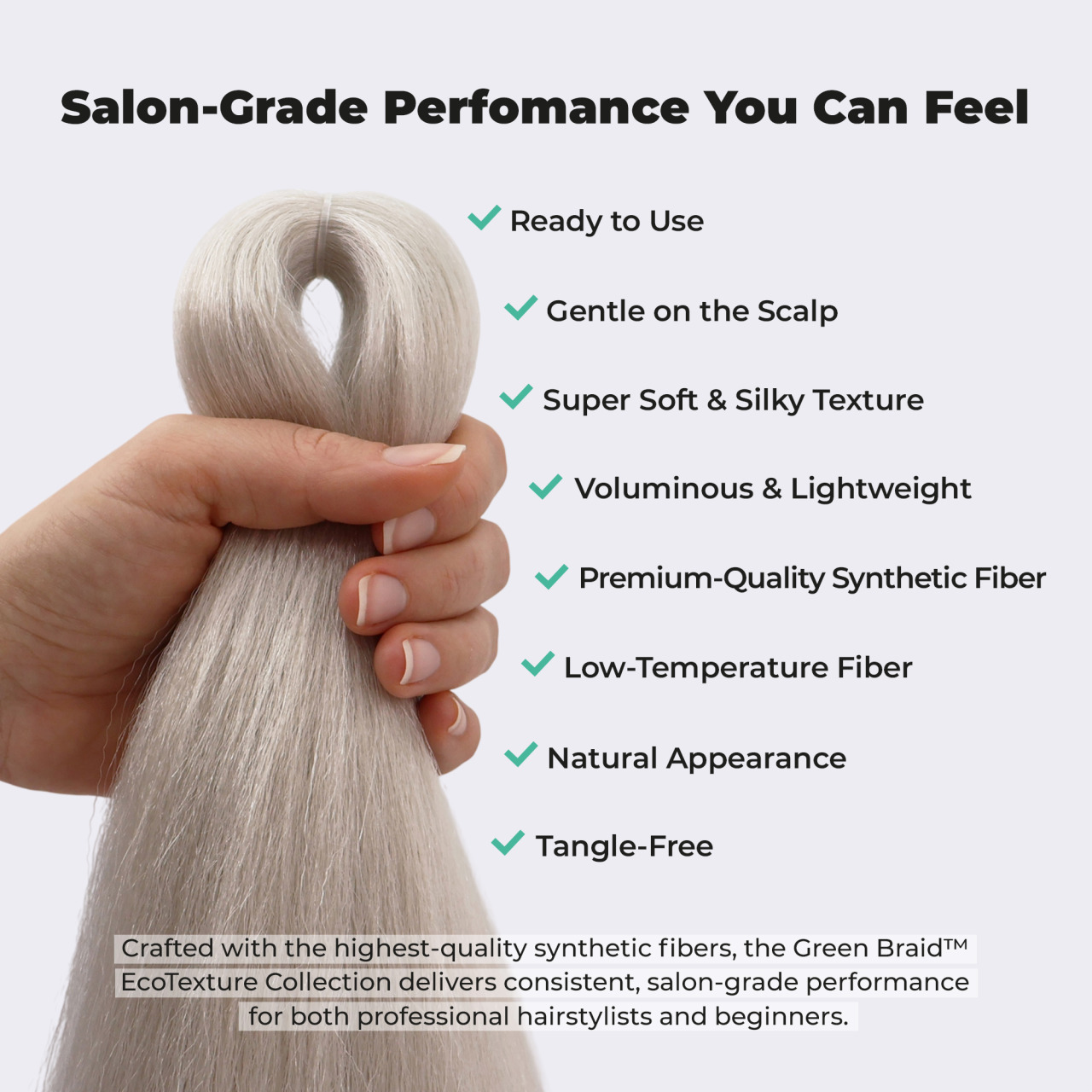 Premium Pre-Stretched Braiding Hair, Platinum Blonde, 28 in, 10.5 oz