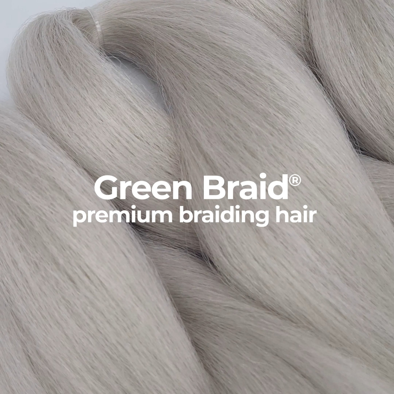 Premium Platinum Blonde Pre-Stretched Braiding Hair, 28 in (10.5 oz) — close-up