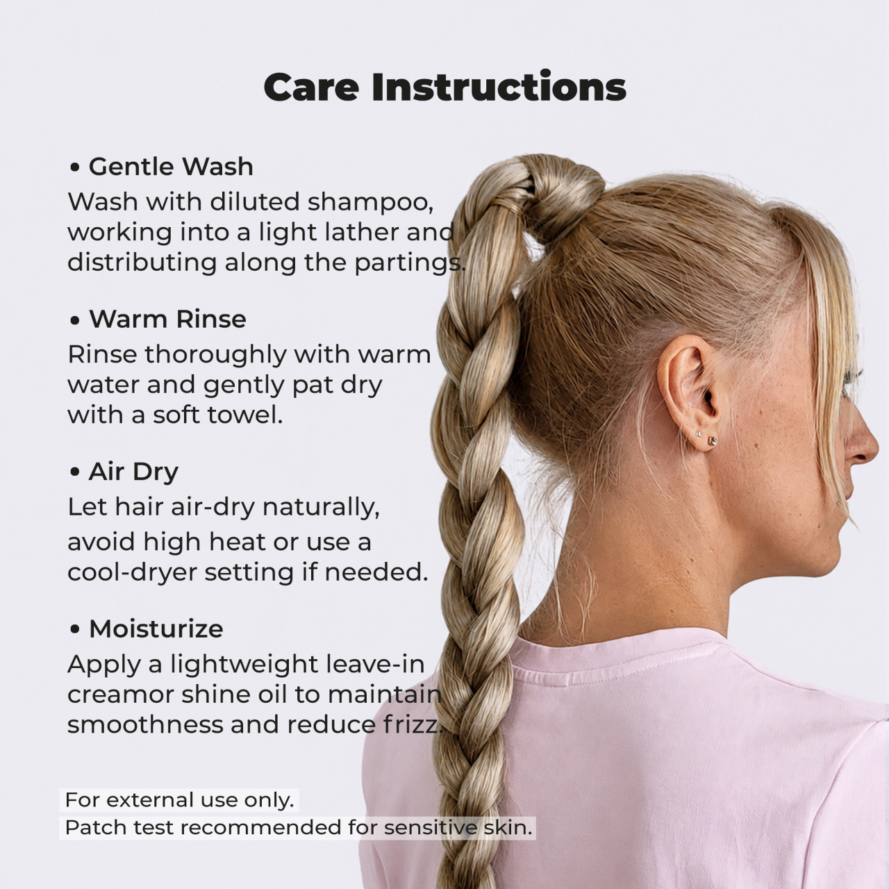 Premium Pre-Stretched Braiding Hair, Platinum Blonde, 28 in, 10.5 oz