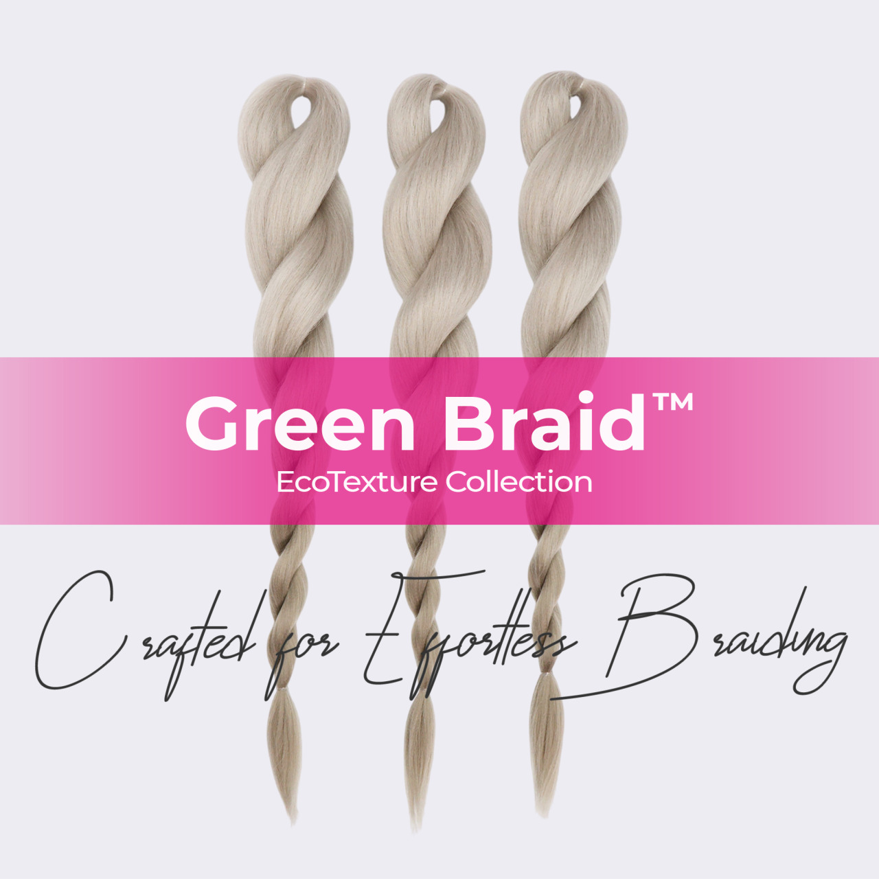 Premium Pre-Stretched Braiding Hair, Platinum Blonde, 28 in, 10.5 oz