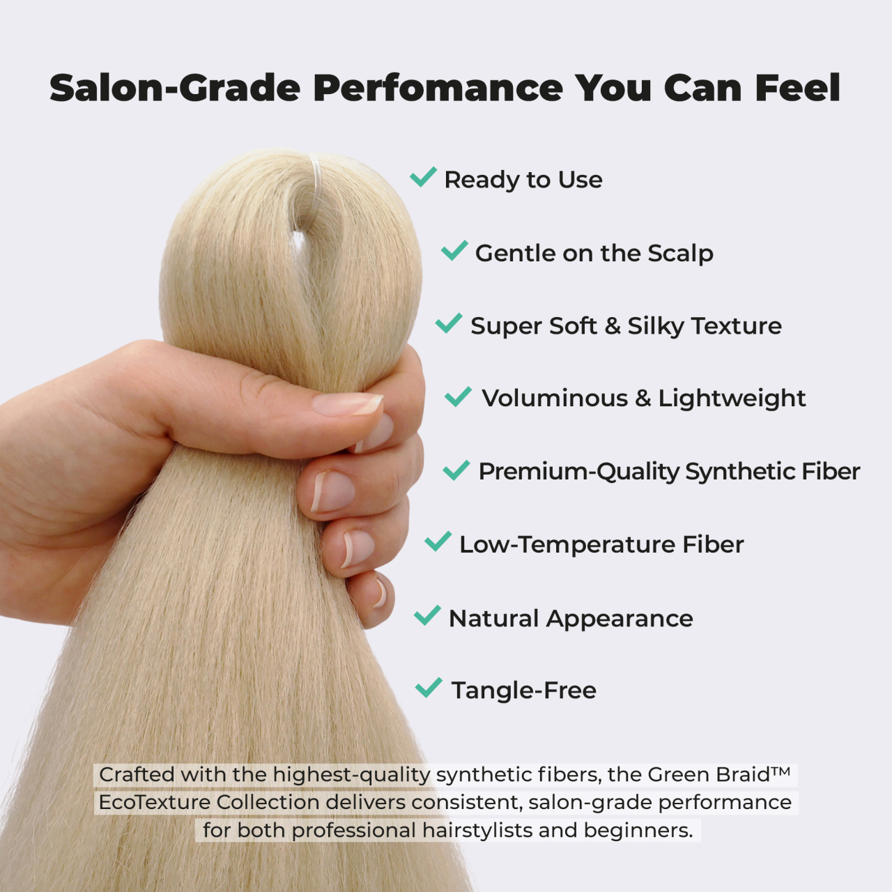 Premium Pre-Stretched Braiding Hair, Honey Blonde, 28 in, 10.5 oz