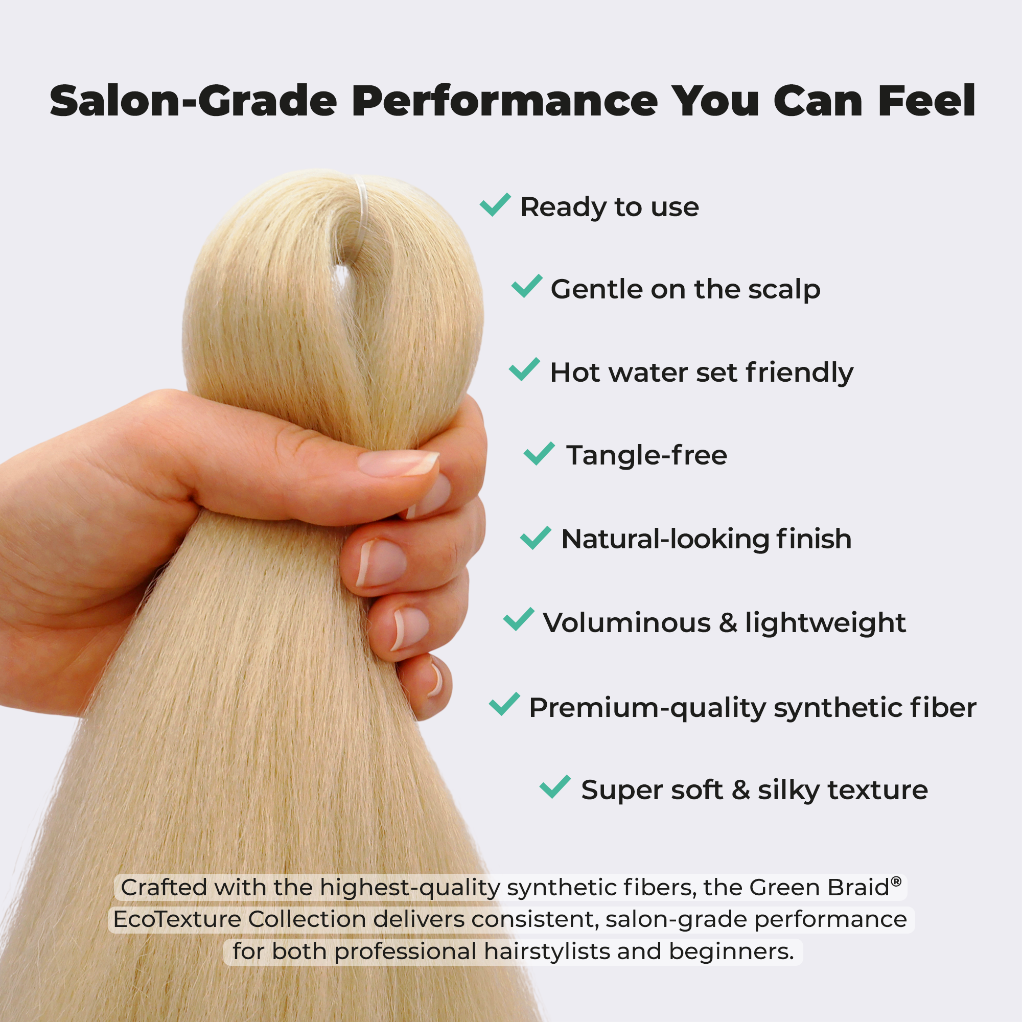 Honey Blonde Pre-Stretched Braiding Hair, 28 in (10.5 oz) — detail