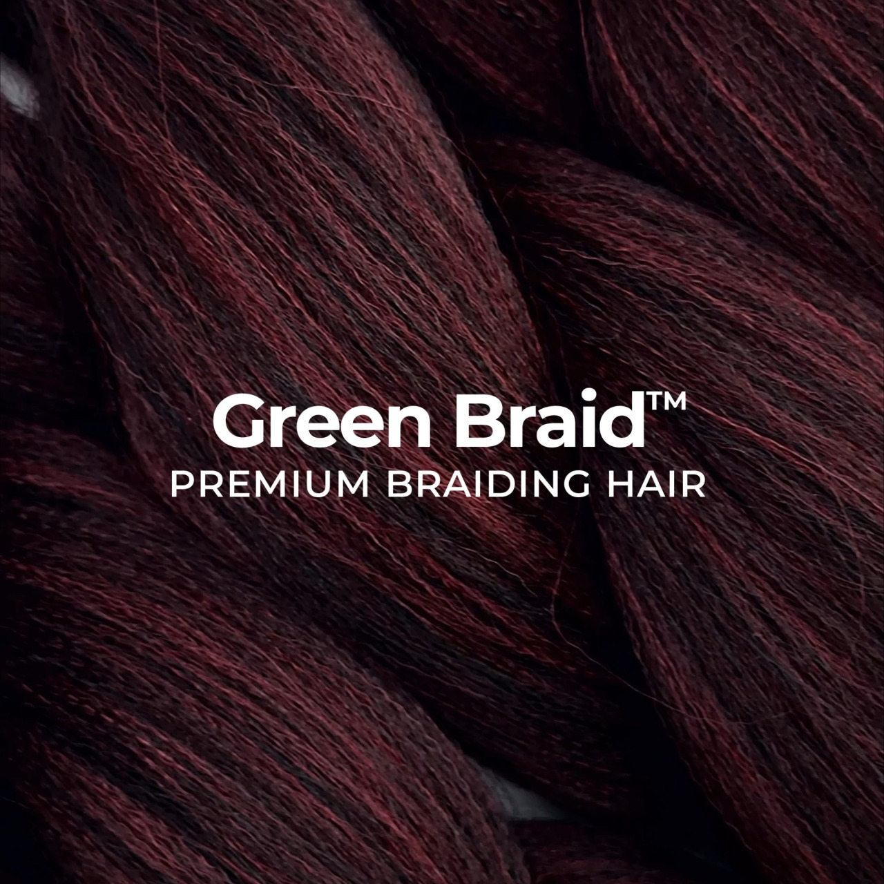Premium Pre-Stretched Braiding Hair, Burgundy, 28 in, 10.5 oz