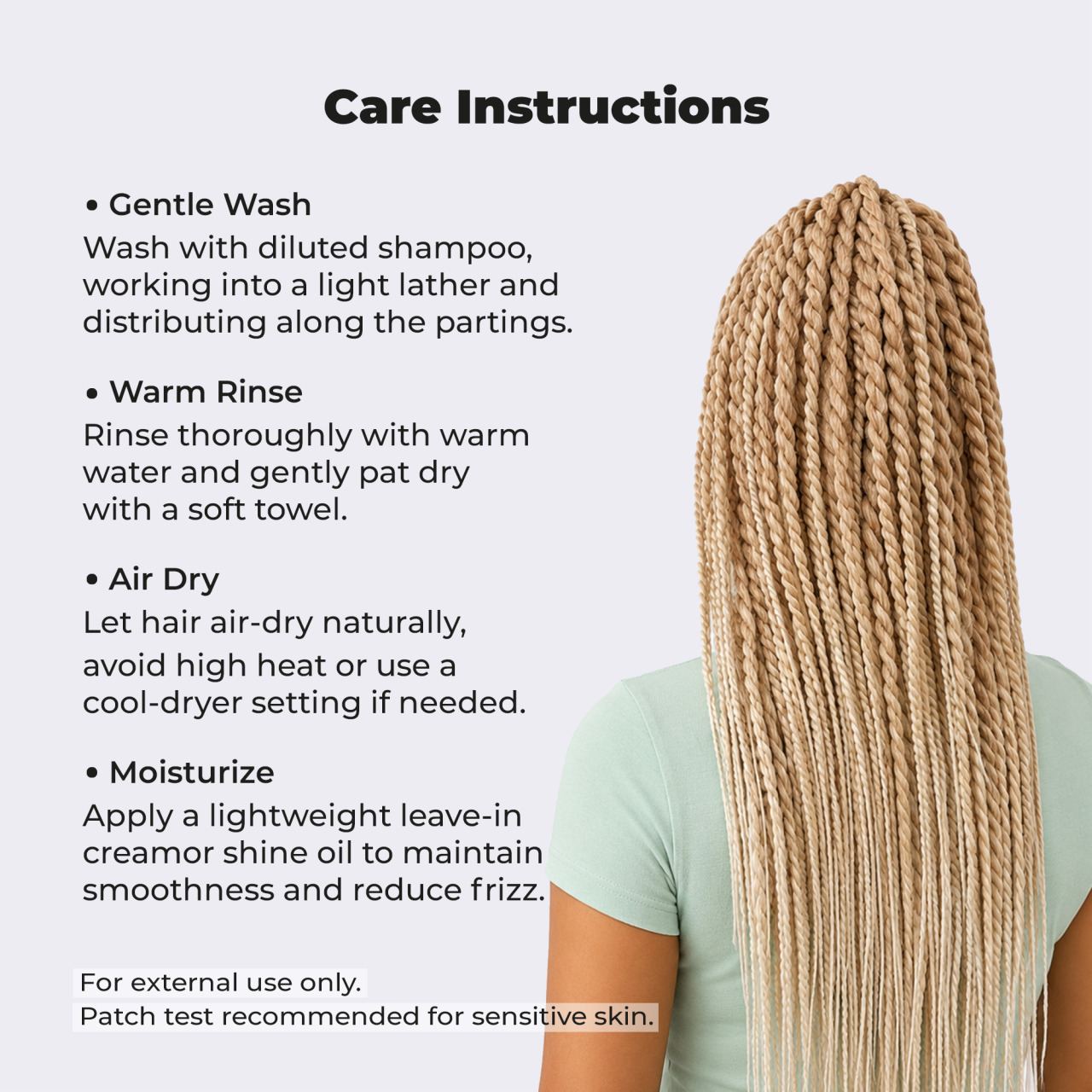 Premium Pre-Stretched Braiding Hair, Ombre Blonde, 28 in, 10.5 oz