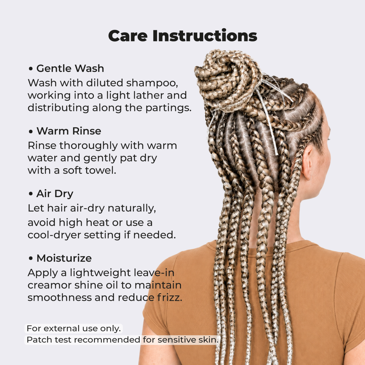 Ombre Blonde Pre-Stretched Braiding Hair, 28 in (10.5 oz) — in the pack