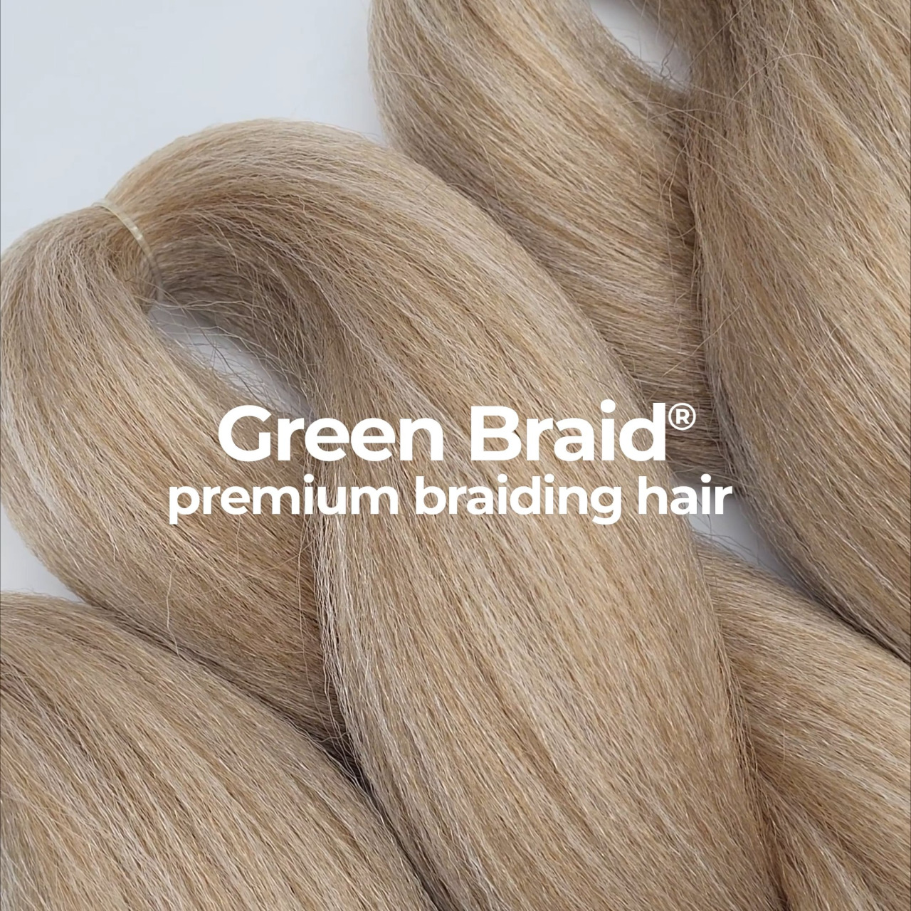 Premium Ombre Blonde Pre-Stretched Braiding Hair, 28 in (10.5 oz) — close-up