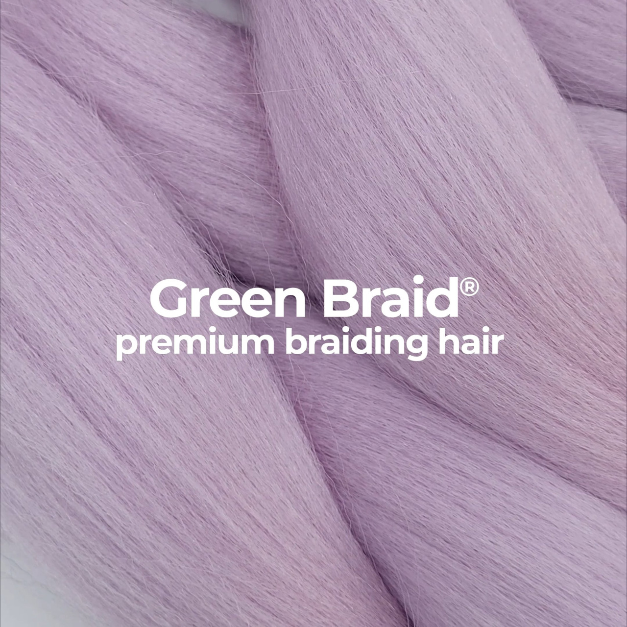 Premium Light Purple Pre-Stretched Braiding Hair, 28 in (10.5 oz) — close-up